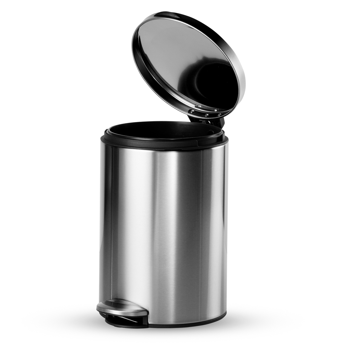 Trash Bin 12 Litre Stainless Steel Pedal Round
