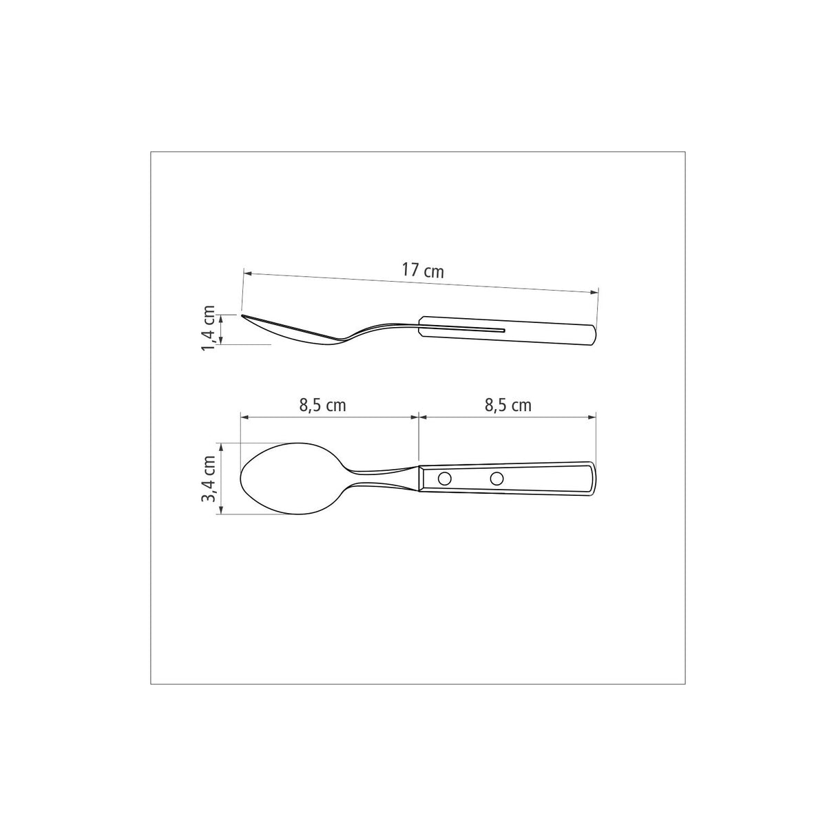Polywood Dessert Spoon - Red
