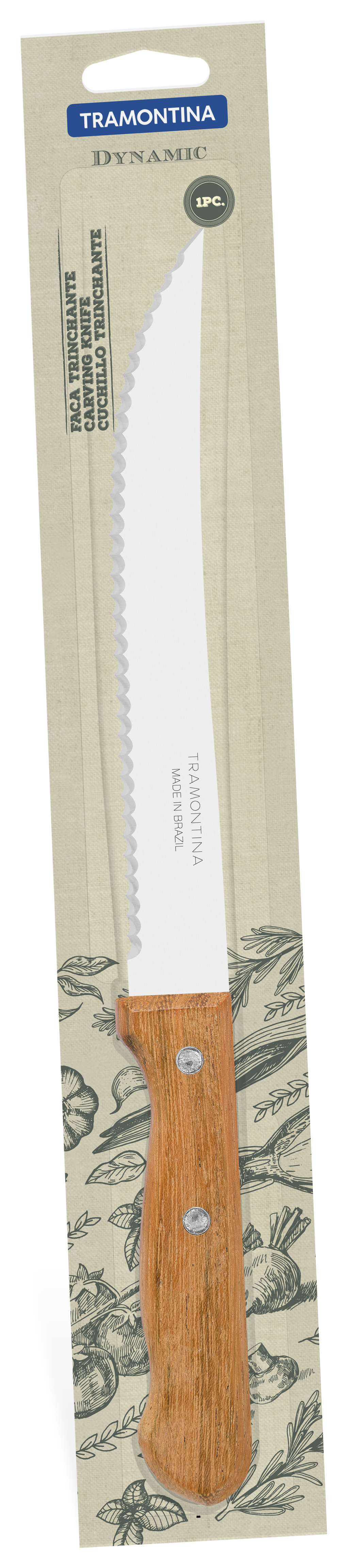 Dynamic Slicer Knife 20 cm/ 8in - Wood