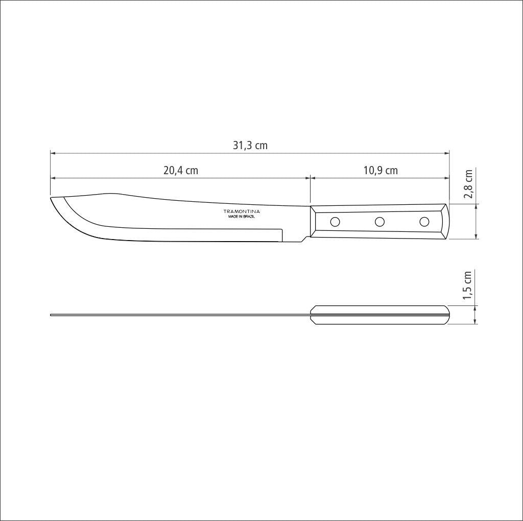 Dynamic Butcher Knife 20 cm/ 8in - Wood