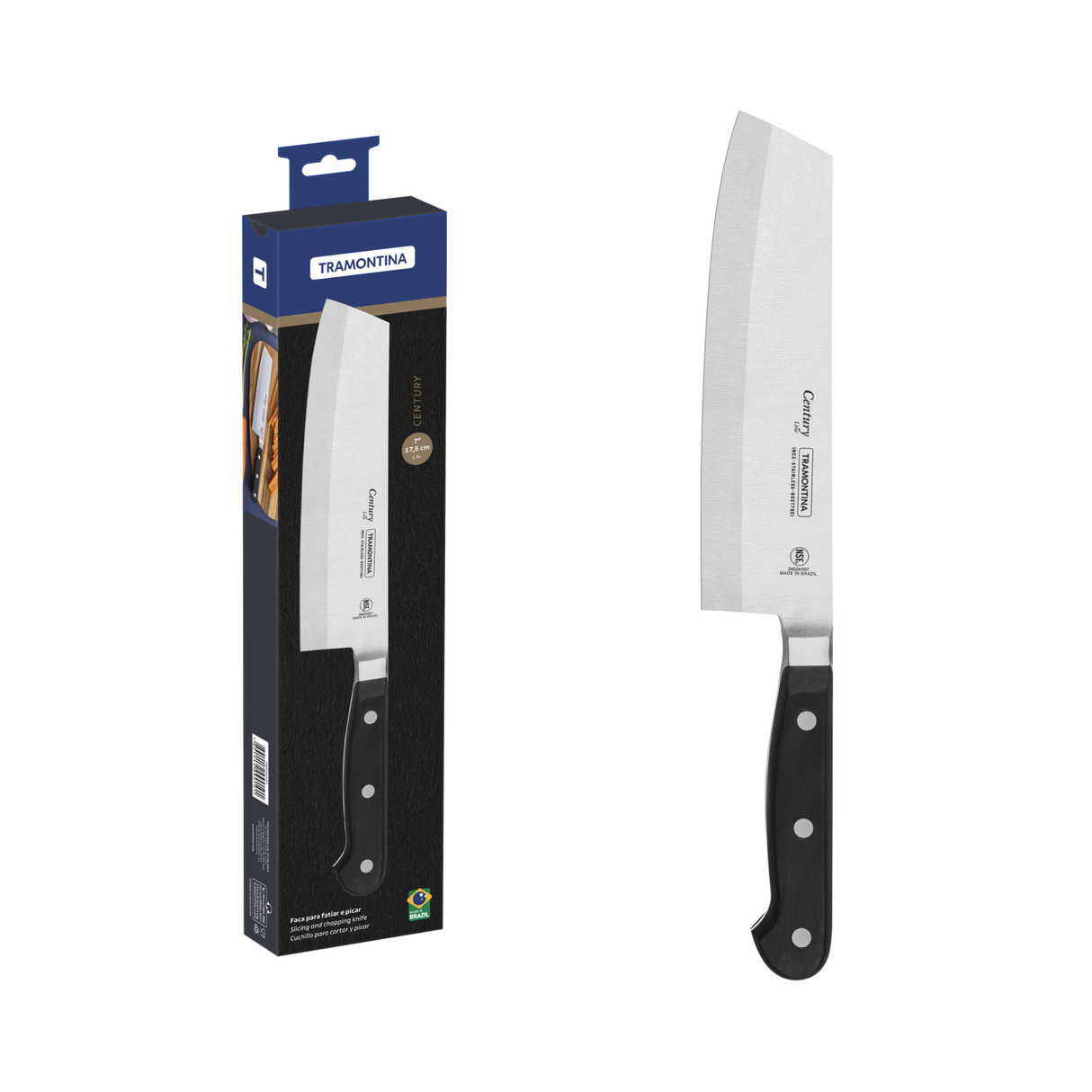 Century Cleaver Knife 17 cm/ 7in - Black