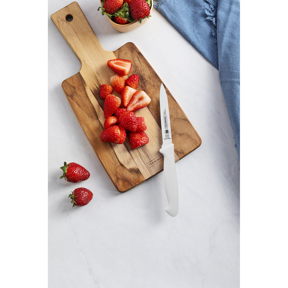 Premium Vegetable and Fruit Knife 10 cm/ 4in - White