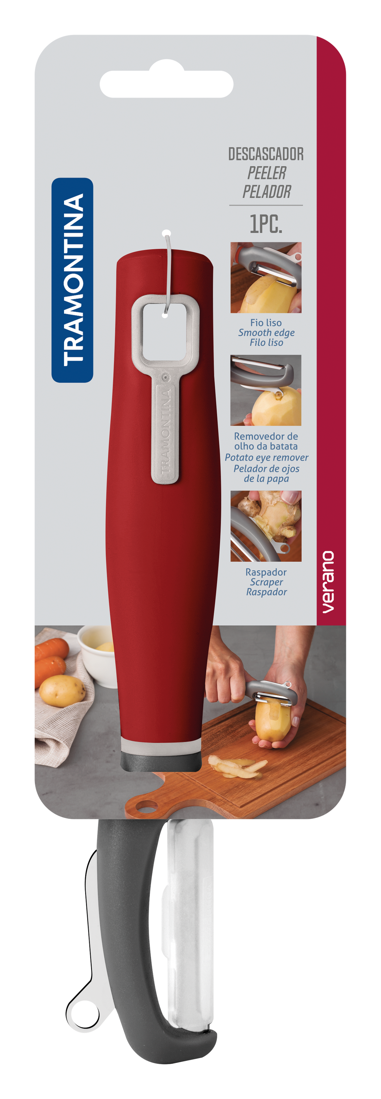 Verano Peeler Smooth Edge - Red