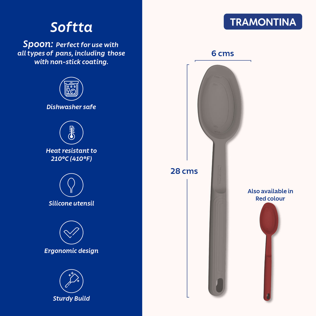 Softta Silicone Spoon - Grey