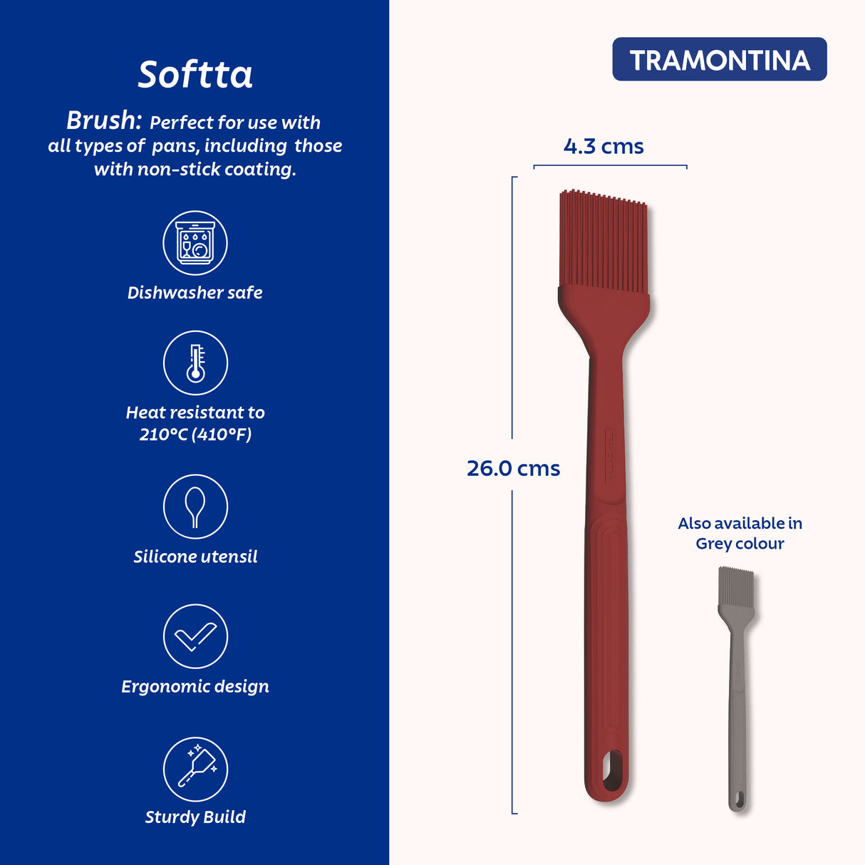 Softta Silicone Brush - Red