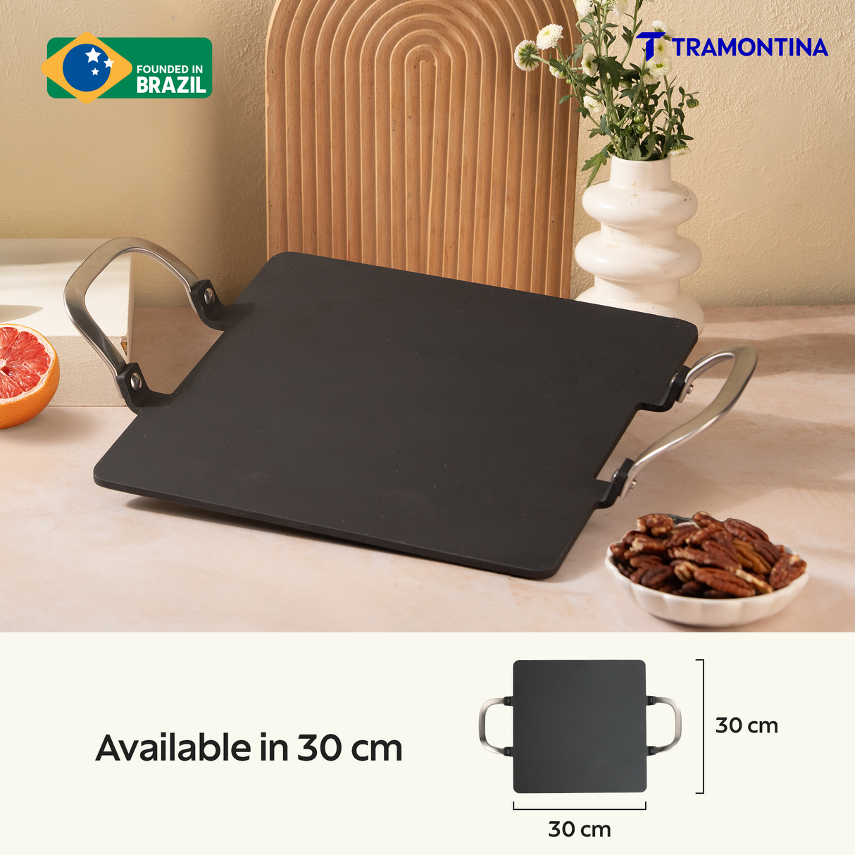 Tramontina Heritage Iron Pathri Tawa 30 cm