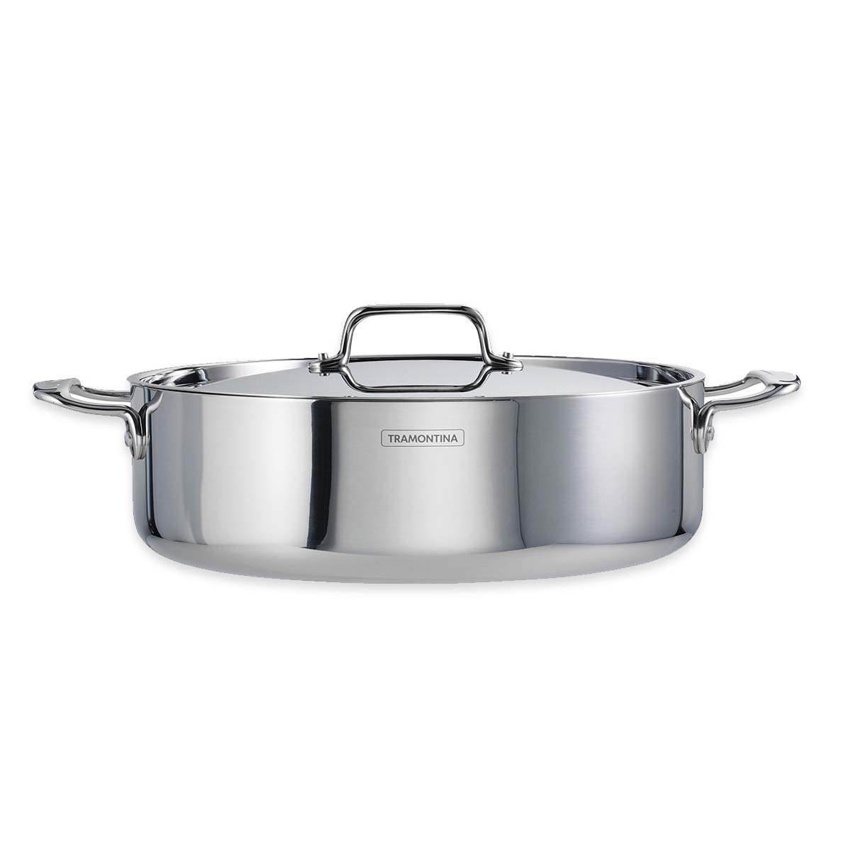 Fusao EX+ 30cm Ceramic Stainless Steel Tri-Ply Biryani Lagan with SS Lid - 6.2L