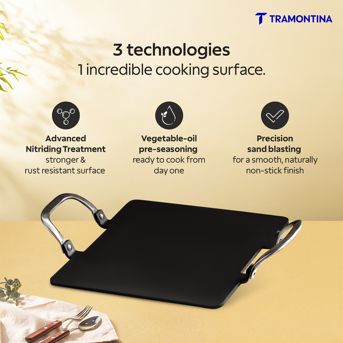 Tramontina Heritage Iron Pathri Tawa 30 cm