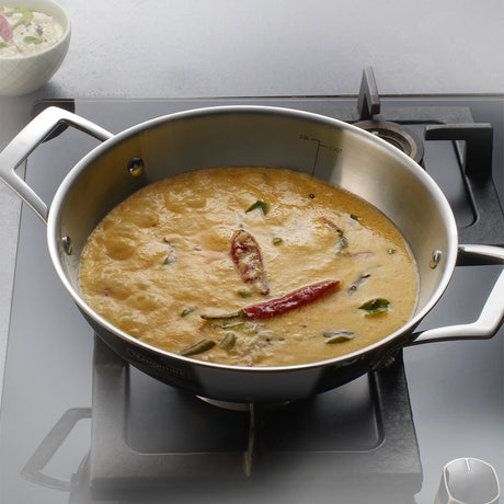 Aeion 26cm Triply Kadai with SS Lid