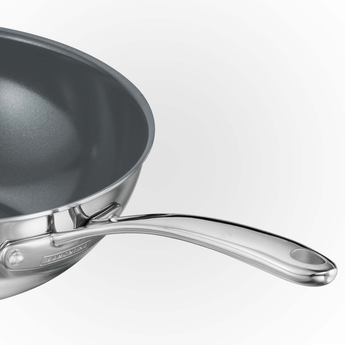 Fusao EX+ 26cm Triply Ceramic Wok with SS Lid