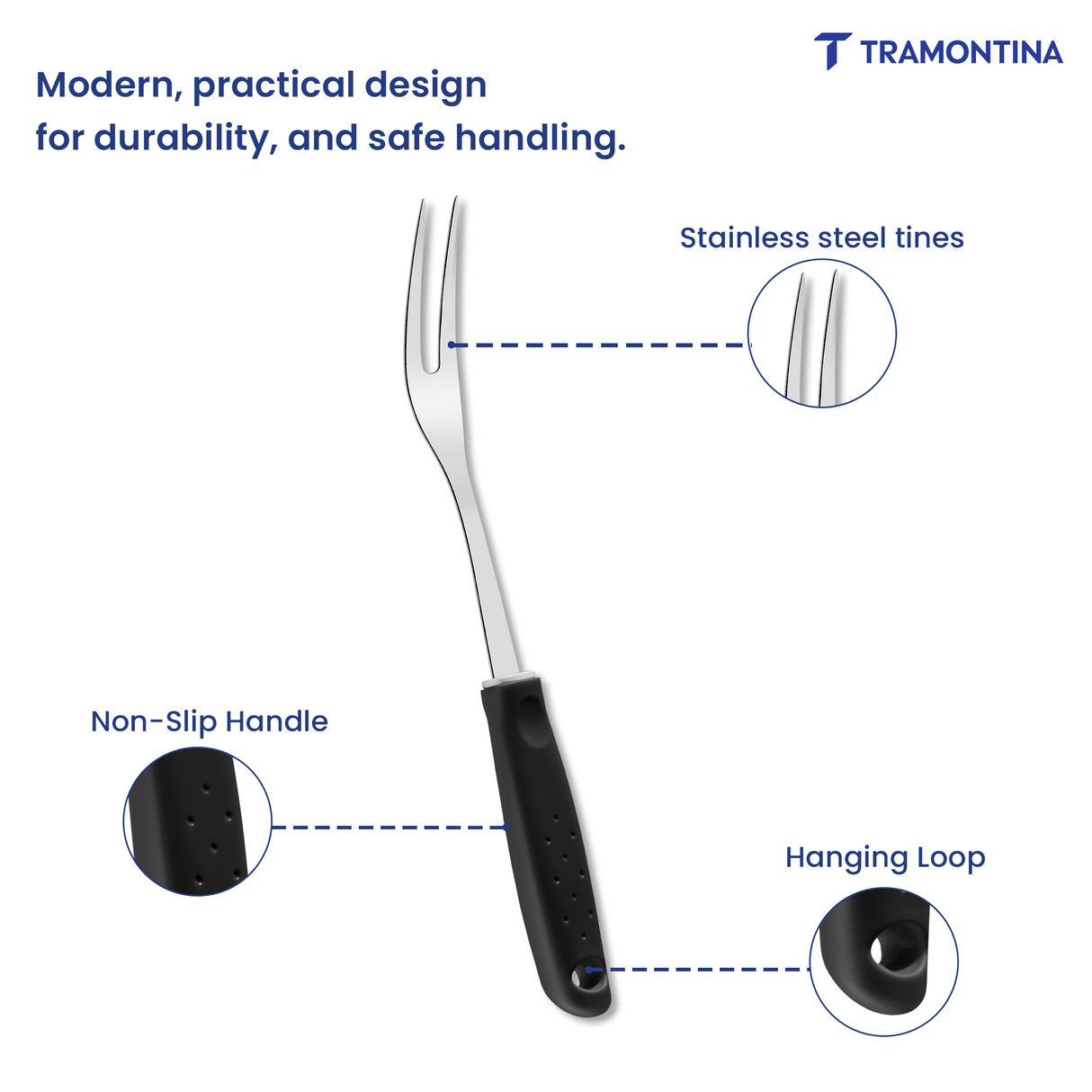 Utilita Carving Fork - Black