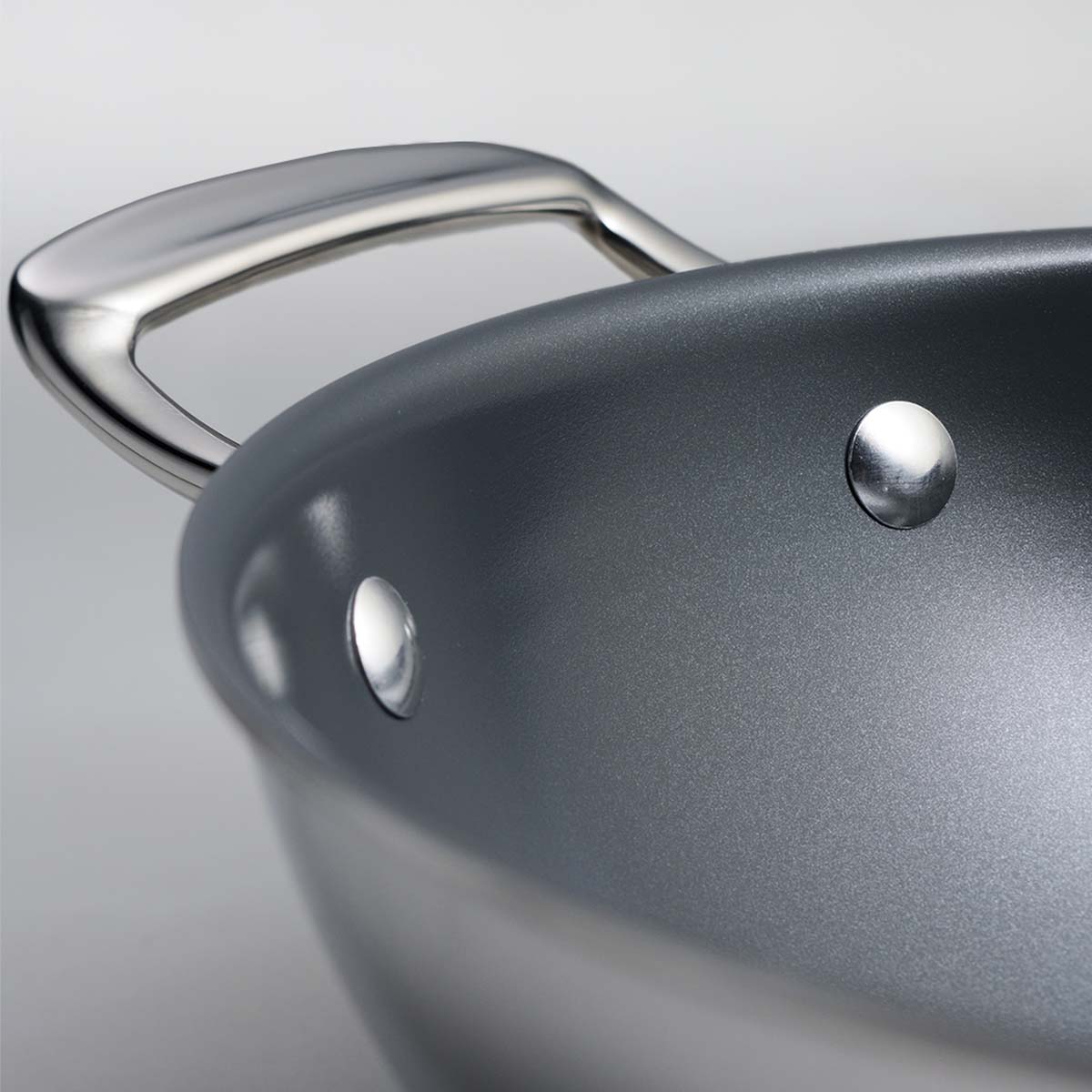 Fusao EX+ 30cm Triply Ceramic Kadai with SS Lid