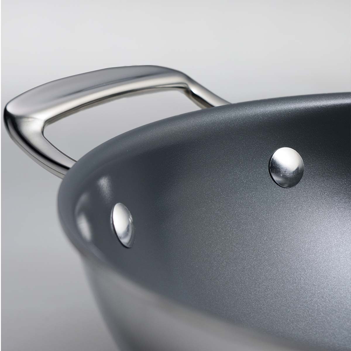 Fusao EX+ 20cm Triply Ceramic Kadai with SS Lid