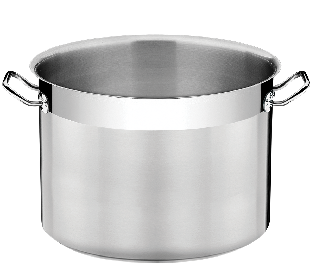 Professional Stainless Steel Stockpot with Triple Bottom, without Lid, 36 cm, 28 L