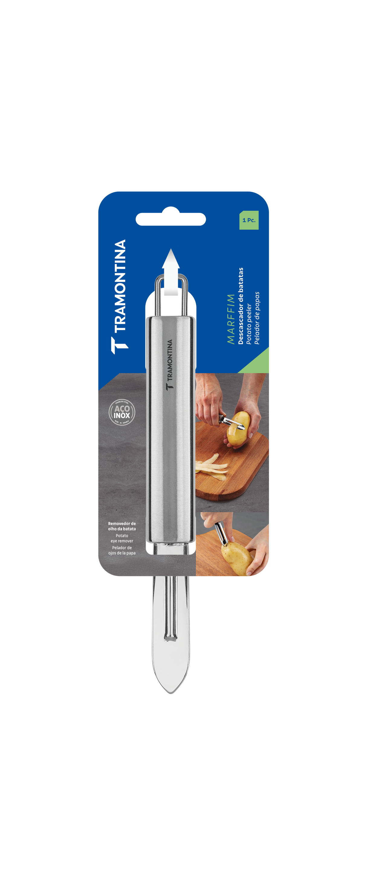 Tramontina Marffim stainless steel potato peeler