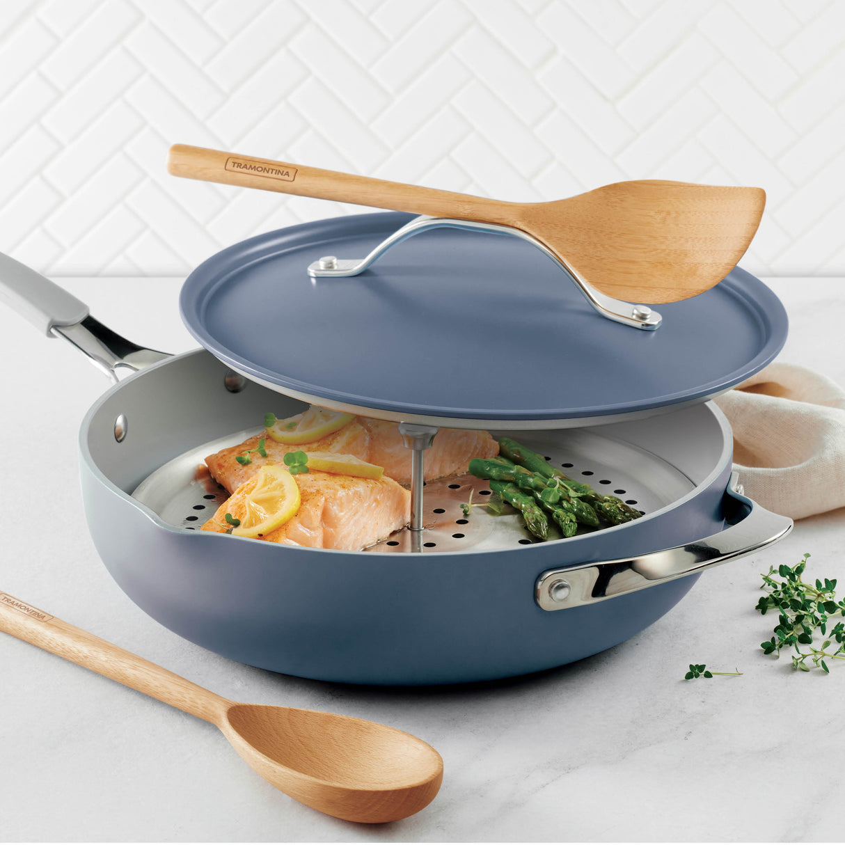 All-in-One Plus Pan 30cm/4.7L Blue