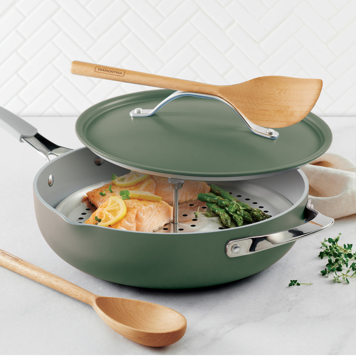 All-in-One Plus Pan 30cm/4.7L Green