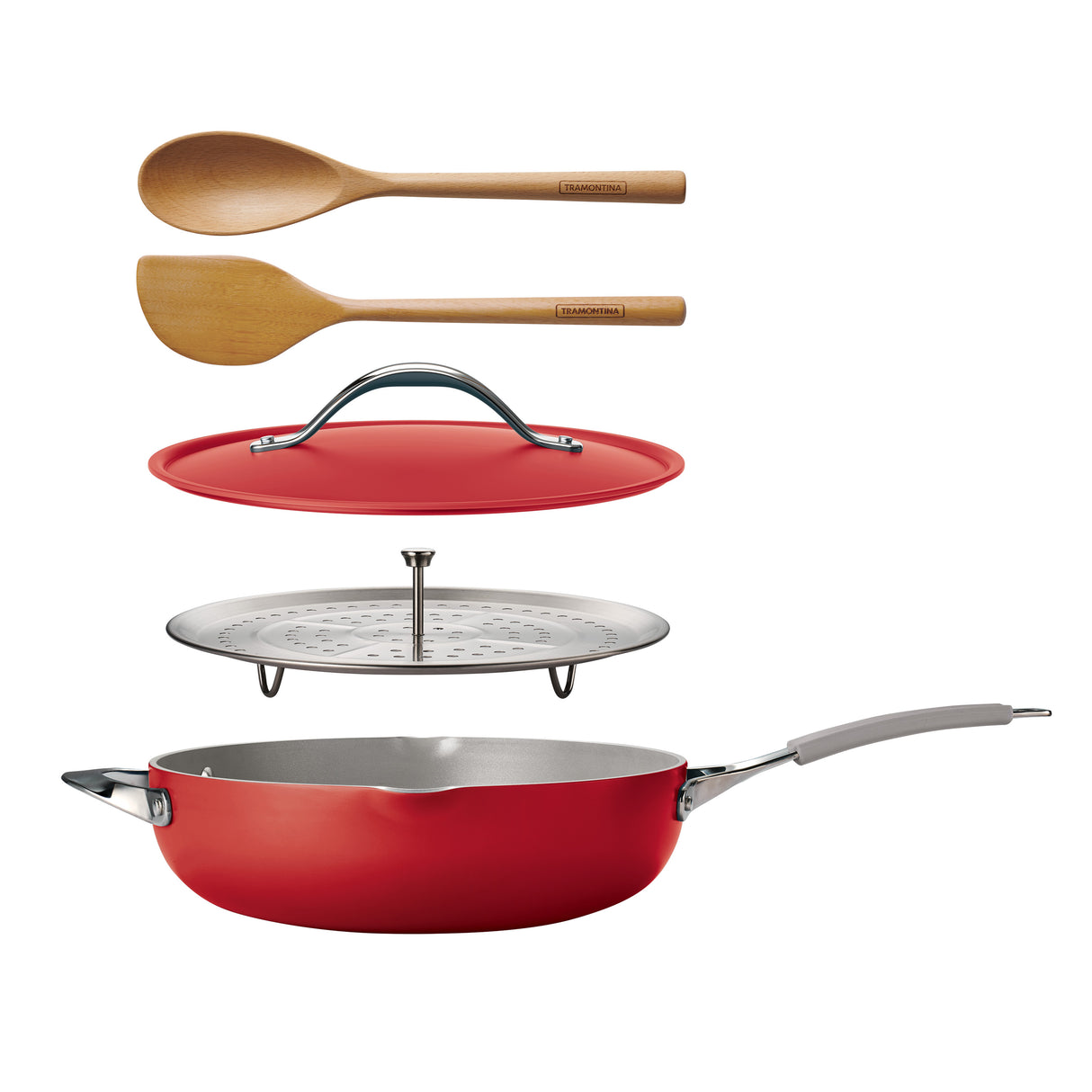 All-in-One Plus Pan 30cm/4.7L Red