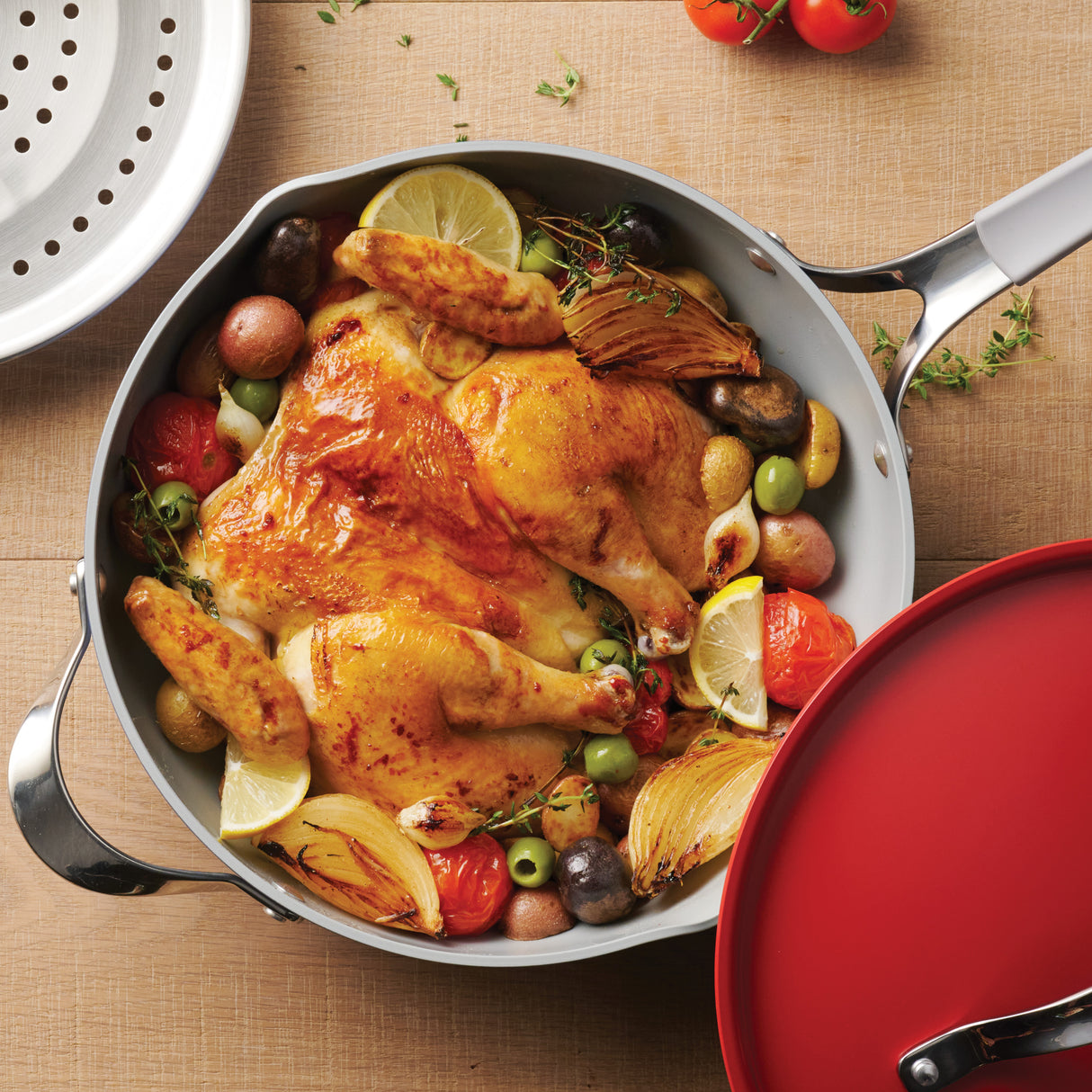 All-in-One Plus Pan 30cm/4.7L Red