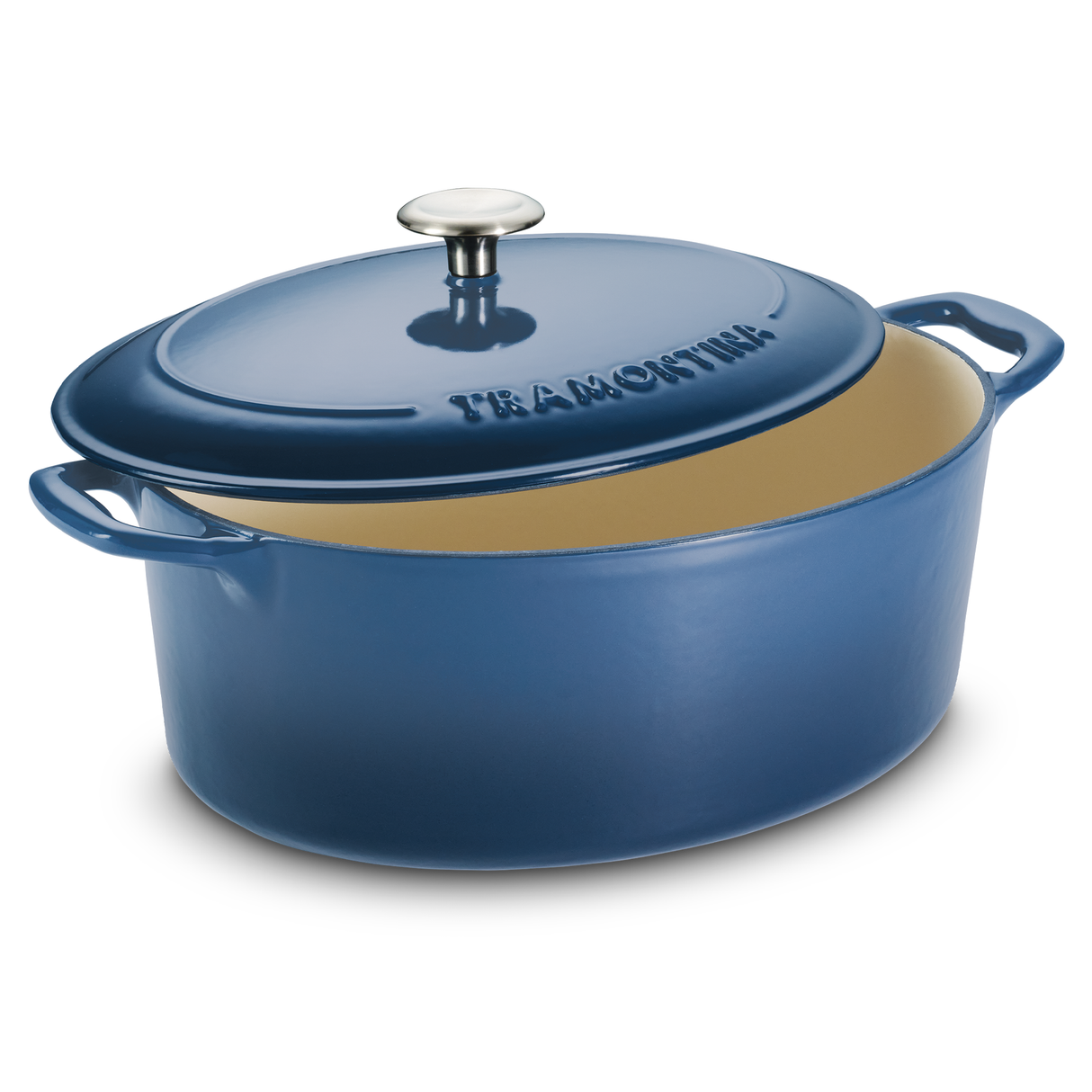 Bestow Enameled Cast Iron Covered Oval Dutch Oven 6.6 Litre MB