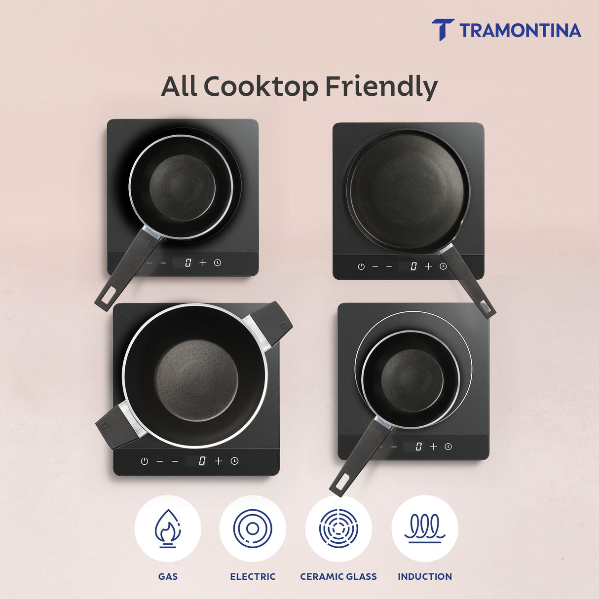 Aura Ceramic Reinforced Non-Stick Cookware Set – 7 Pieces (Sea Green)