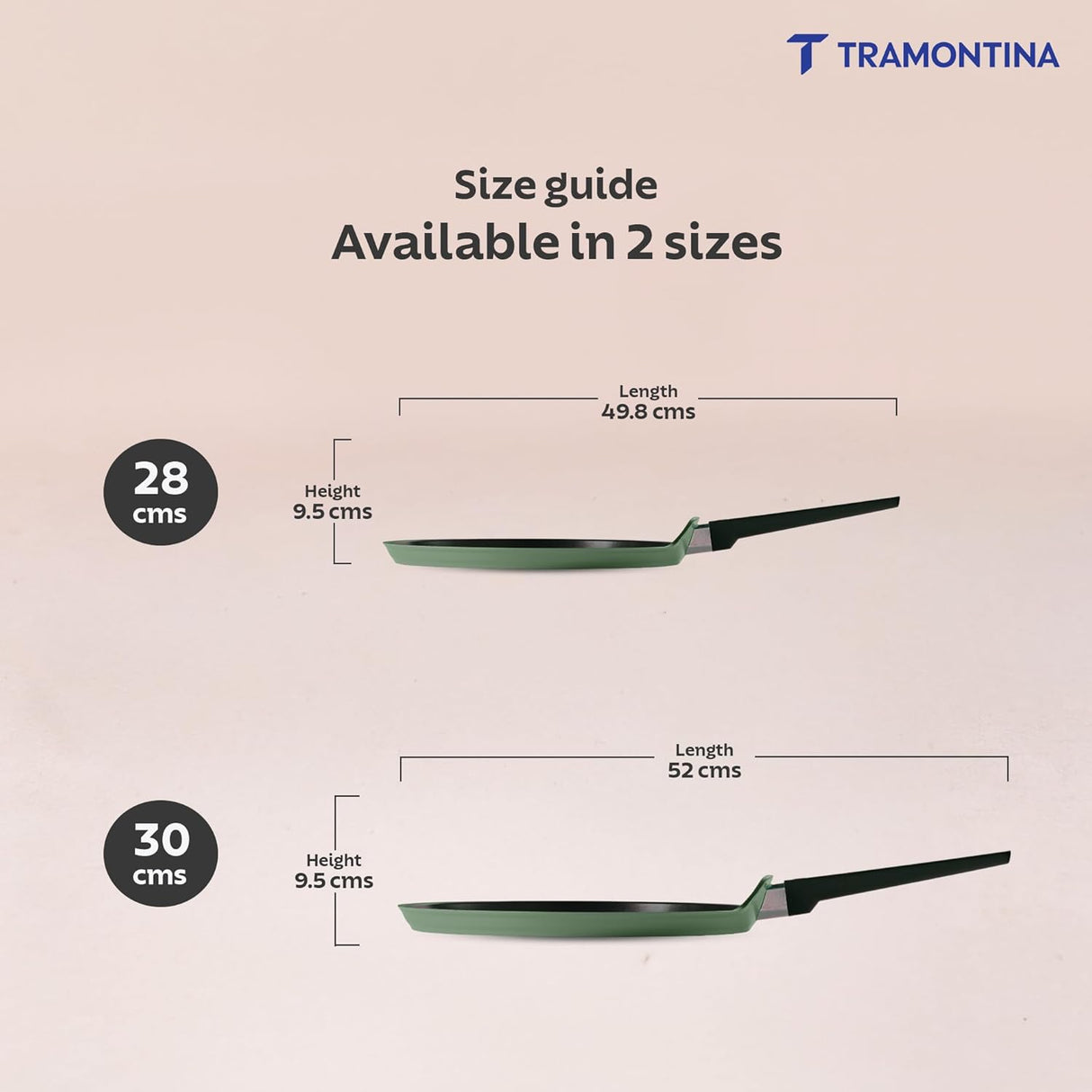 Aura 30cm Non-Stick Dosa Tawa Ceramic Reinforced Coating – (Sea Green)