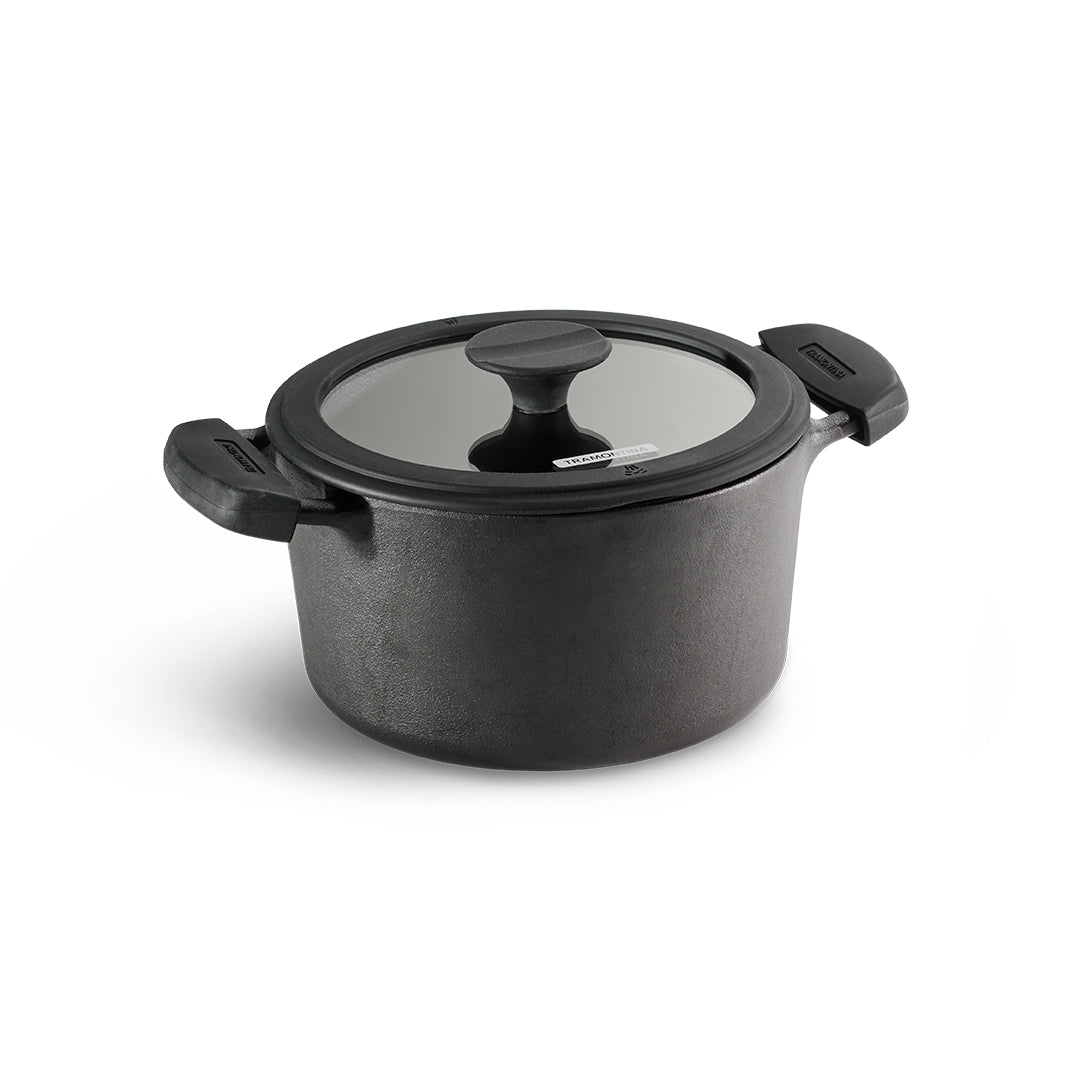 Titanex 20 cm Pre-Seasoned Cast Iron Biryani Pot – 3.1L