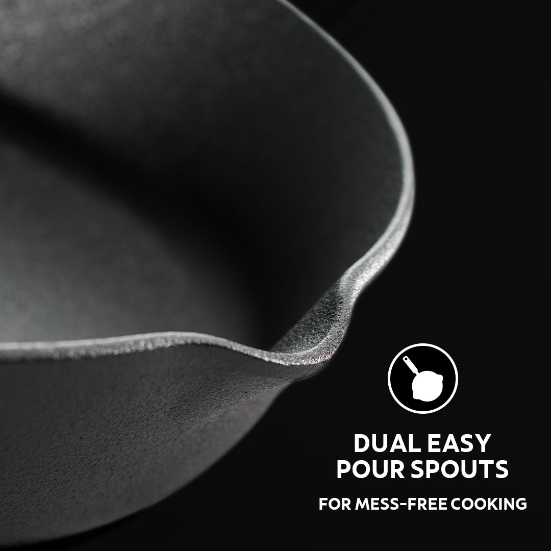 Titanex 22 cm Pre-Seasoned Cast Iron Fry Pan