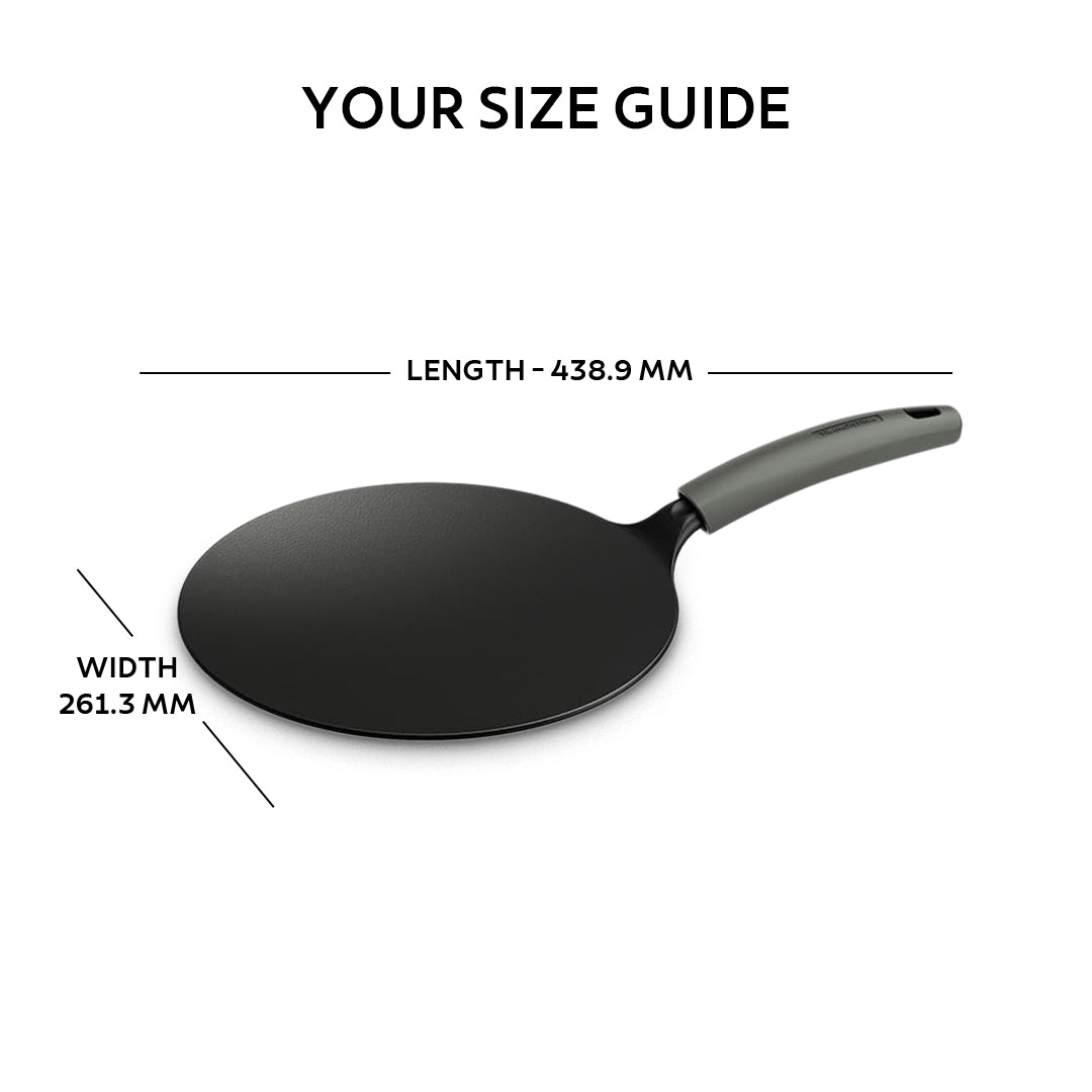 Titanex 26 cm Pre-Seasoned Cast Iron Roti Tawa
