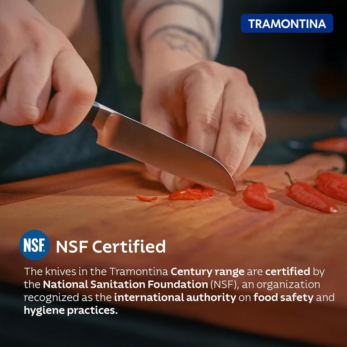 Century stainless steel vegetable and fruit knife by Tramontina India with a sharp 3-inch blade, ideal for precise slicing.