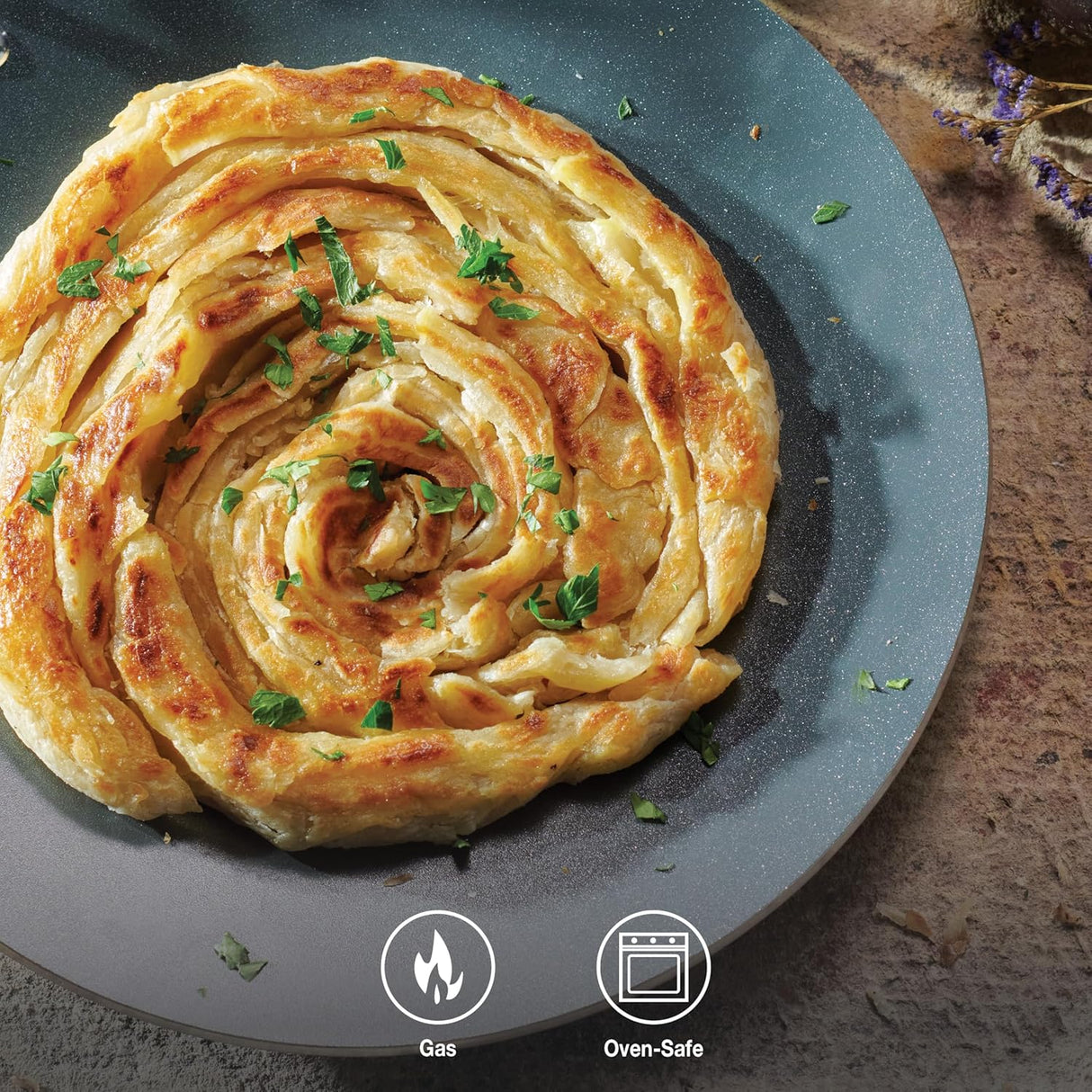 Fusao EX+ 26cm Triply Ceramic Concave Tawa 4mm thick