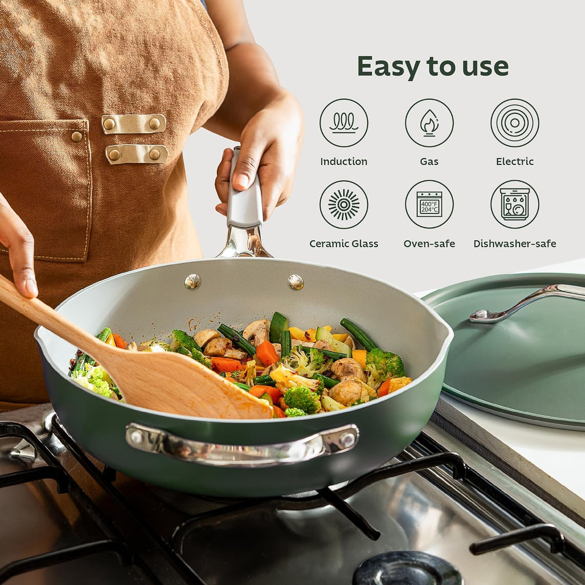All-in-One Plus Pan 30cm/4.7L Green