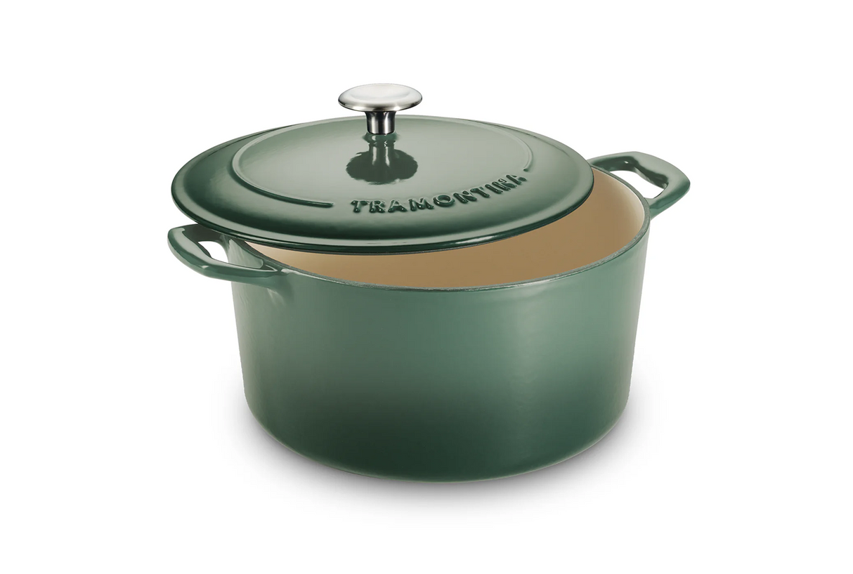 Bestow Enameled Cast Iron Round Dutch Oven - 3.3L (Cactus Green)
