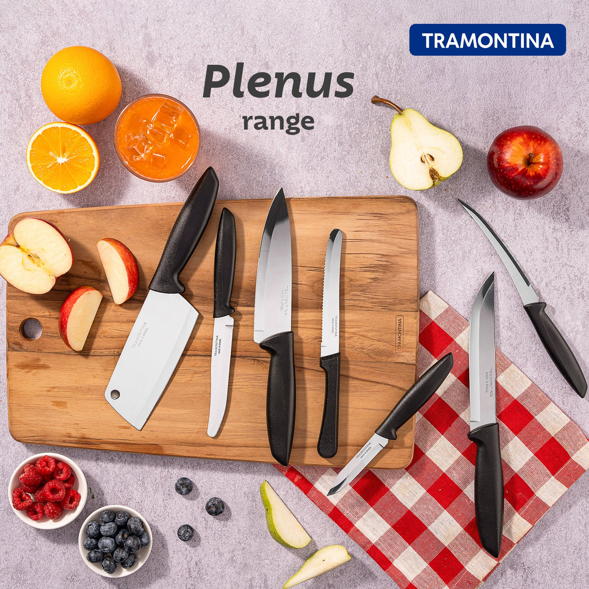 Plenus Steak & Fruit Knife 12 cm/ 5in - Black