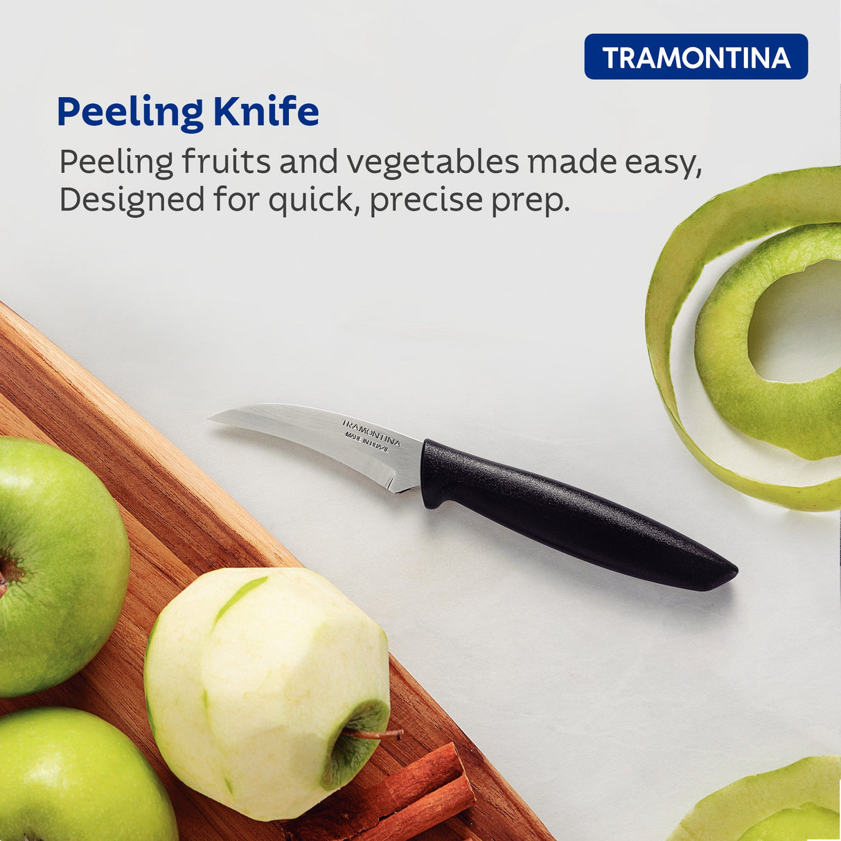 Plenus Peeling Knife 7 cm/ 3in - Black