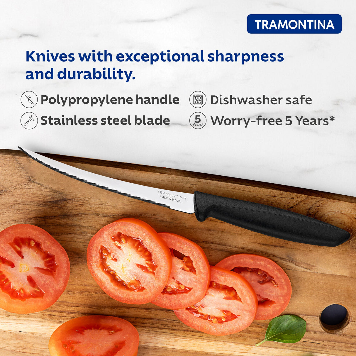 Plenus Tomato Knife 12 cm/ 5in - Black
