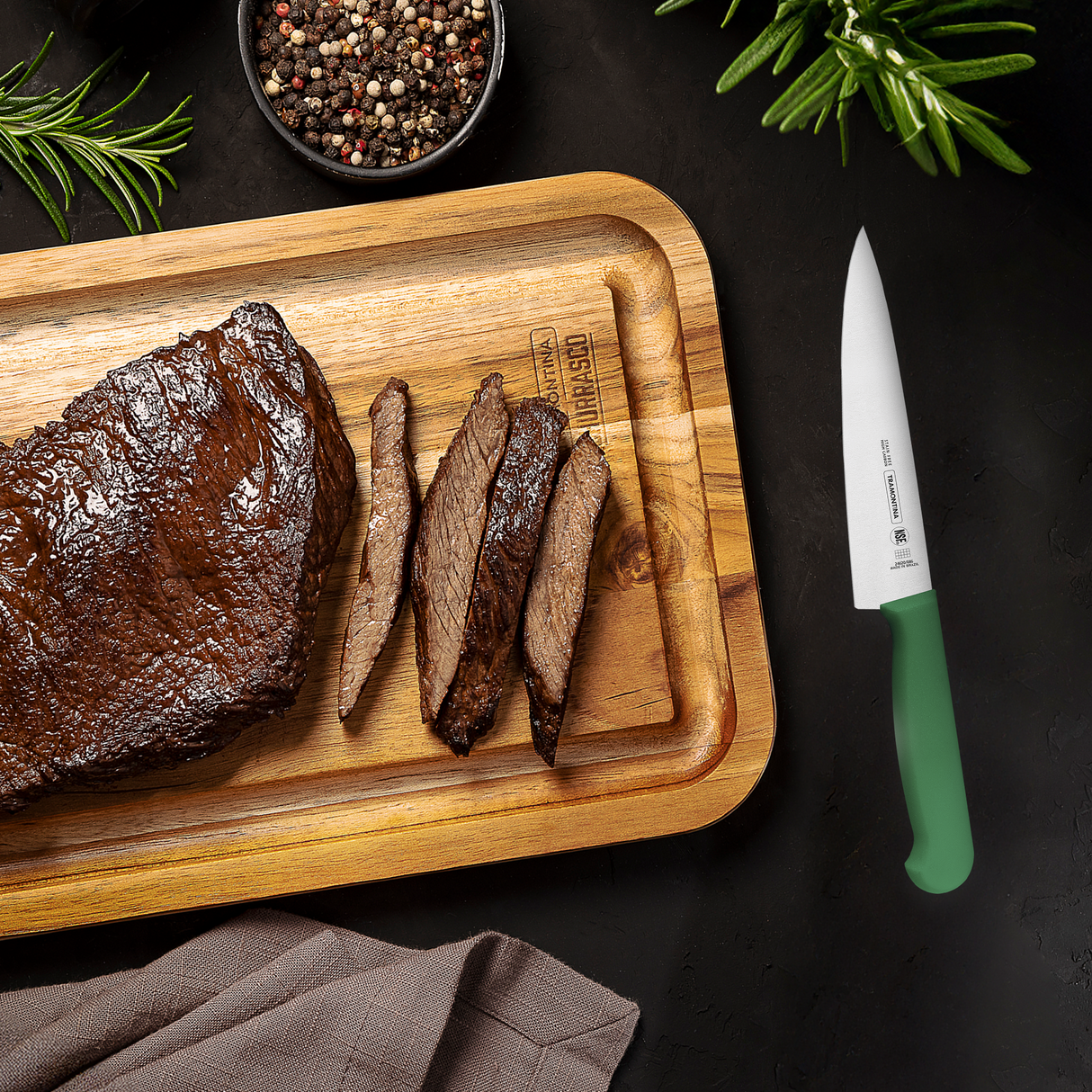 Professional Meat/ Chef Knife 15 cm/ 6in SH - Green