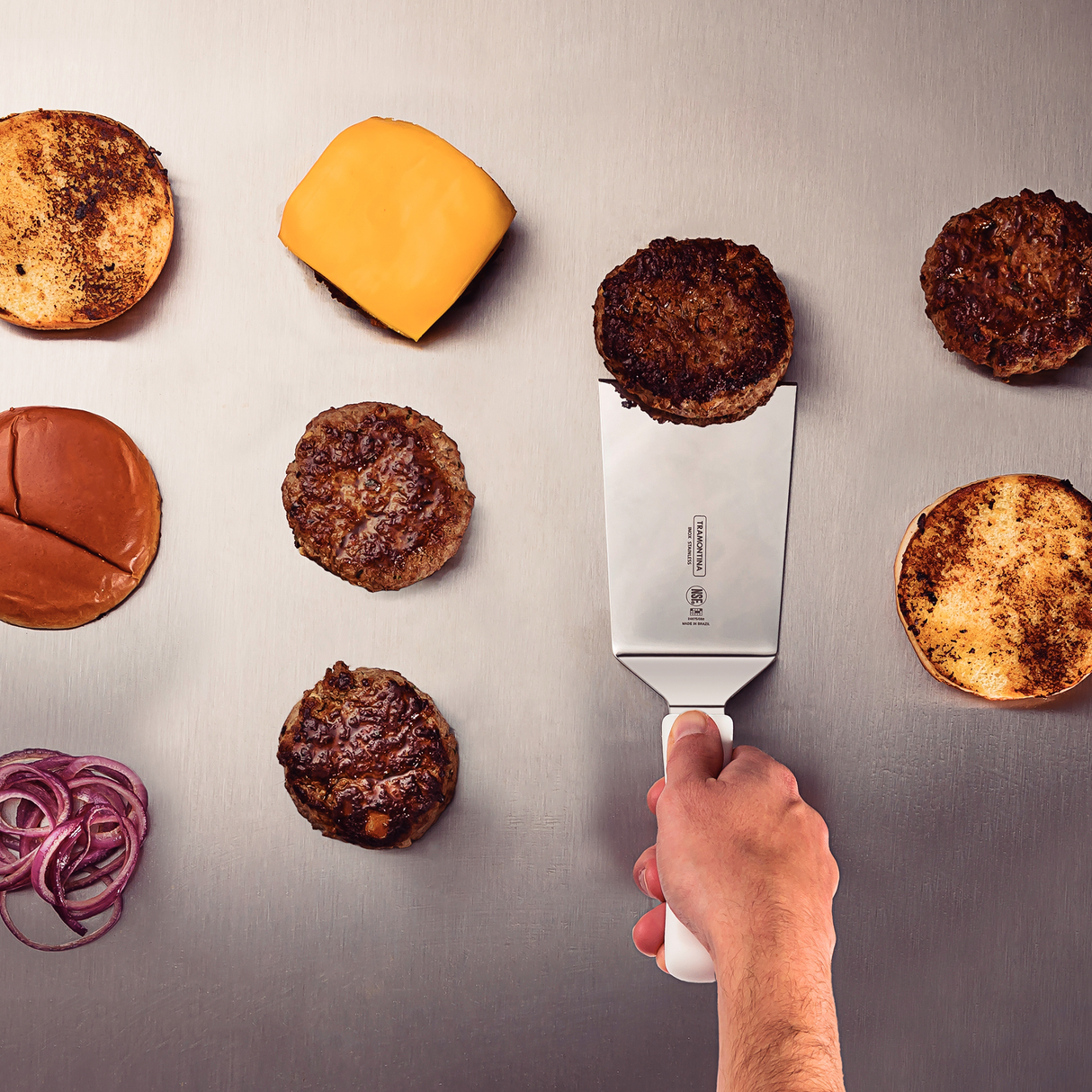 Professional Fried Food Spatula 15 cm/ 6in - White