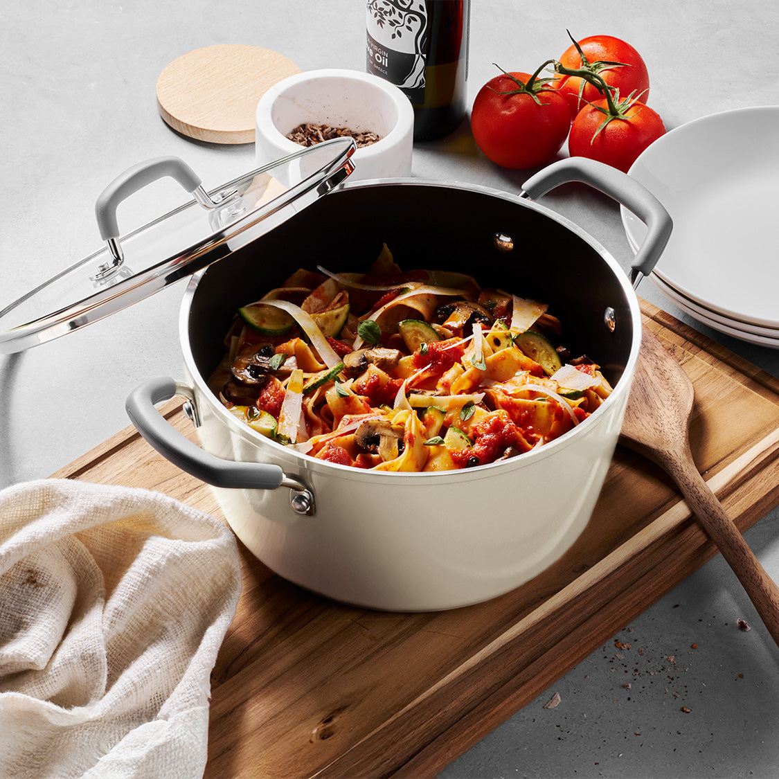 Velo Forged Casserole 24 cm - Sand - Tramontina India