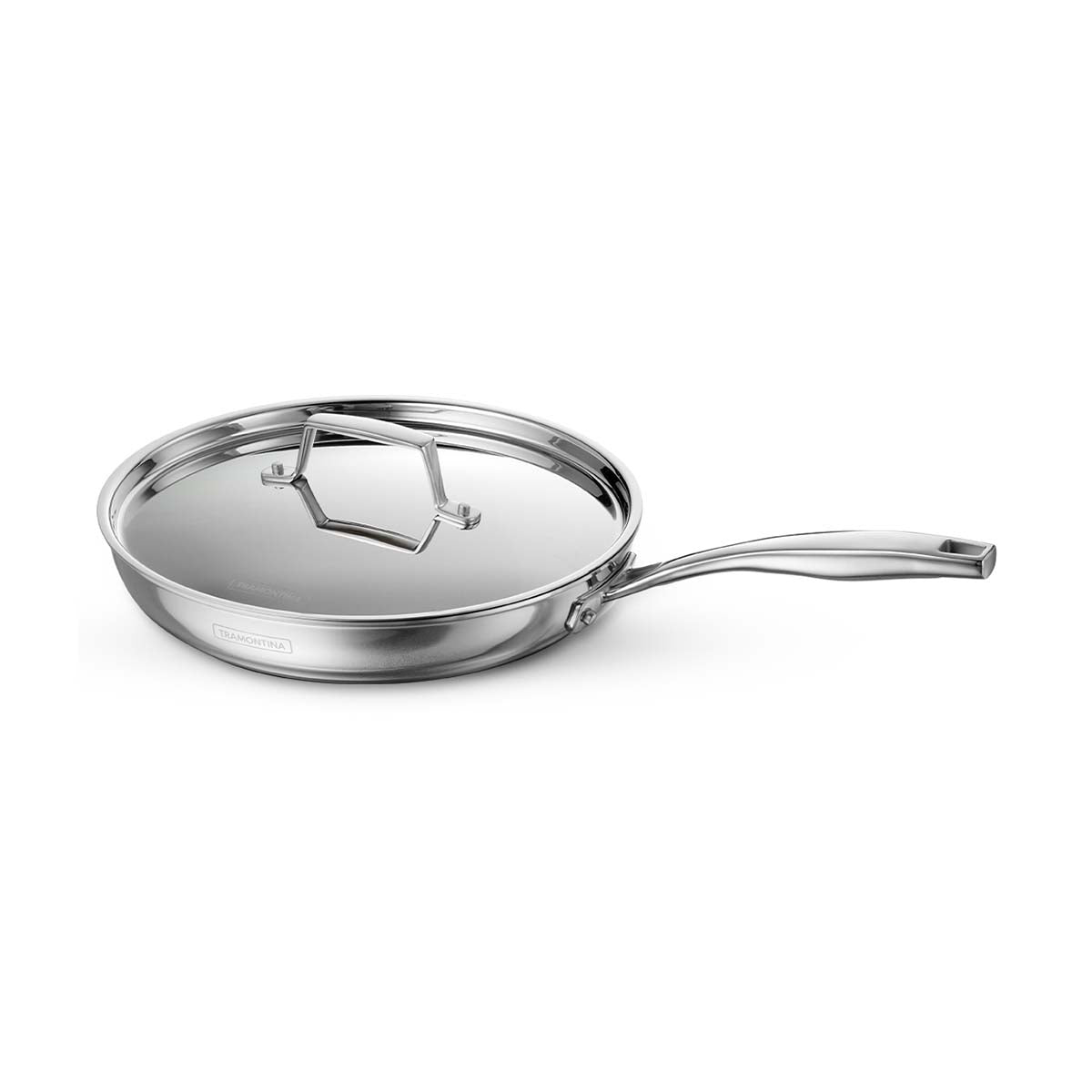 Aeion 26cm Stainless Steel Tri-Ply Fry Pan with SS Lid - Tramontina India
