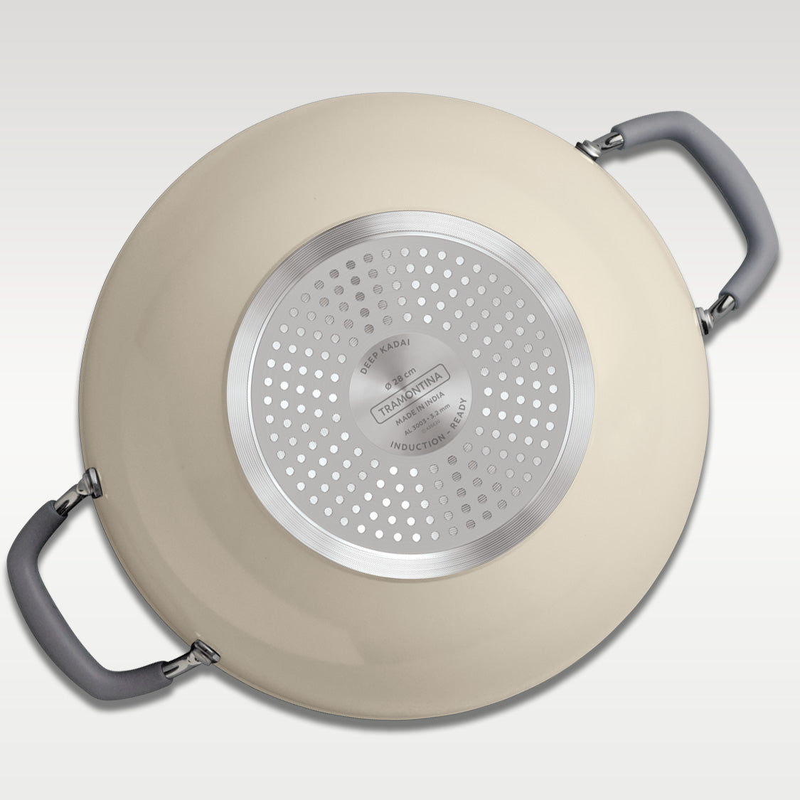 Velo Forged Deep Kadai 28 cm - Sand - Tramontina India