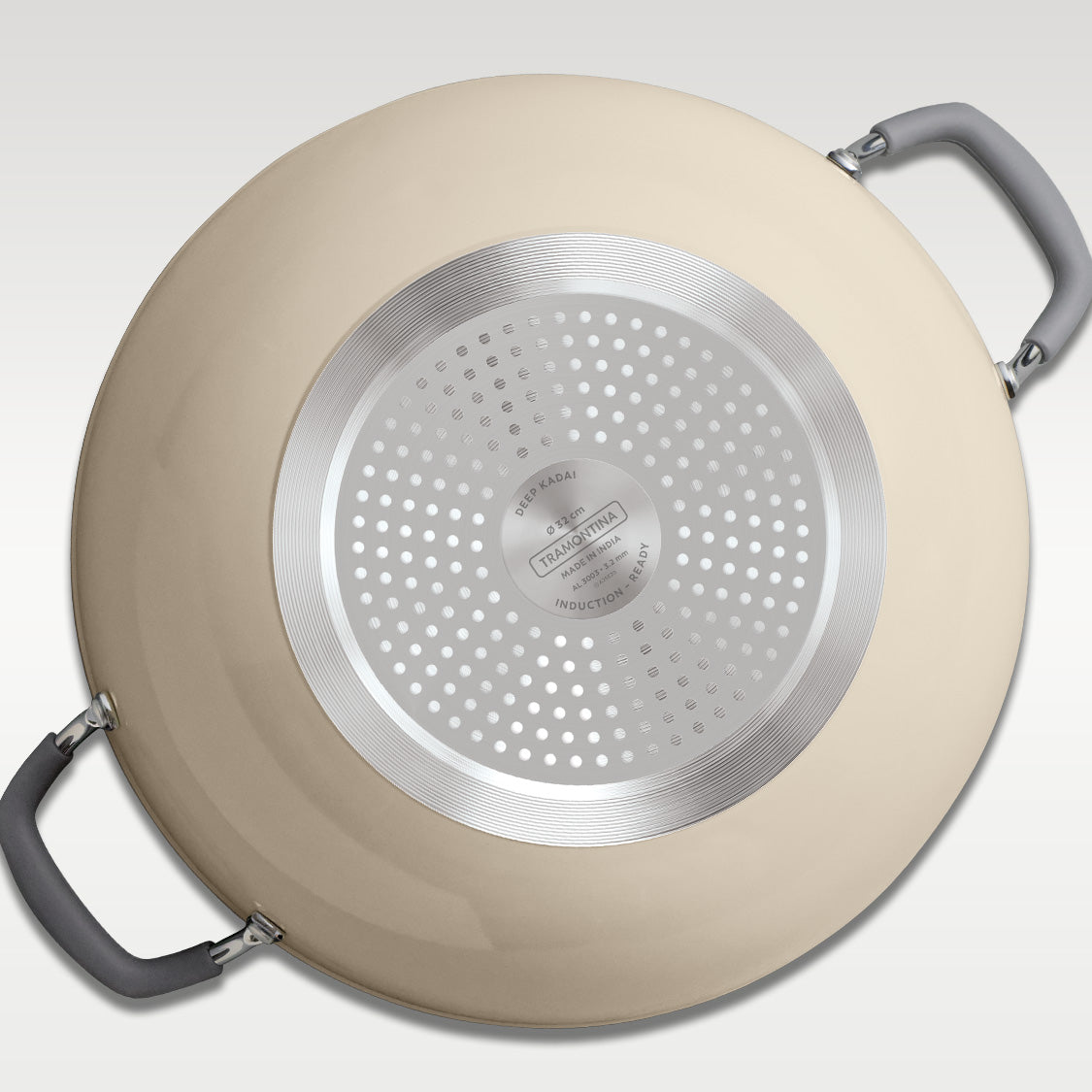 Velo Forged Deep Kadai 32 cm - Sand - Tramontina India