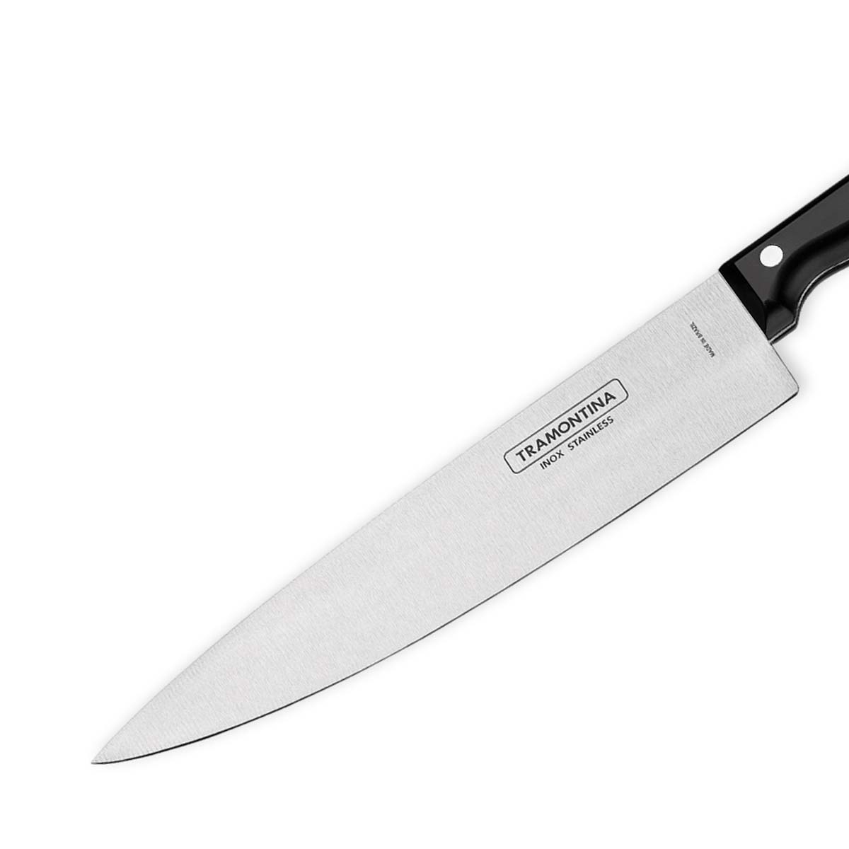 Ultracorte 6" Antimicrobial Stainless Steel Chef Knife Straight Back Blade - Polypropylene Handle (Black) - Tramontina India