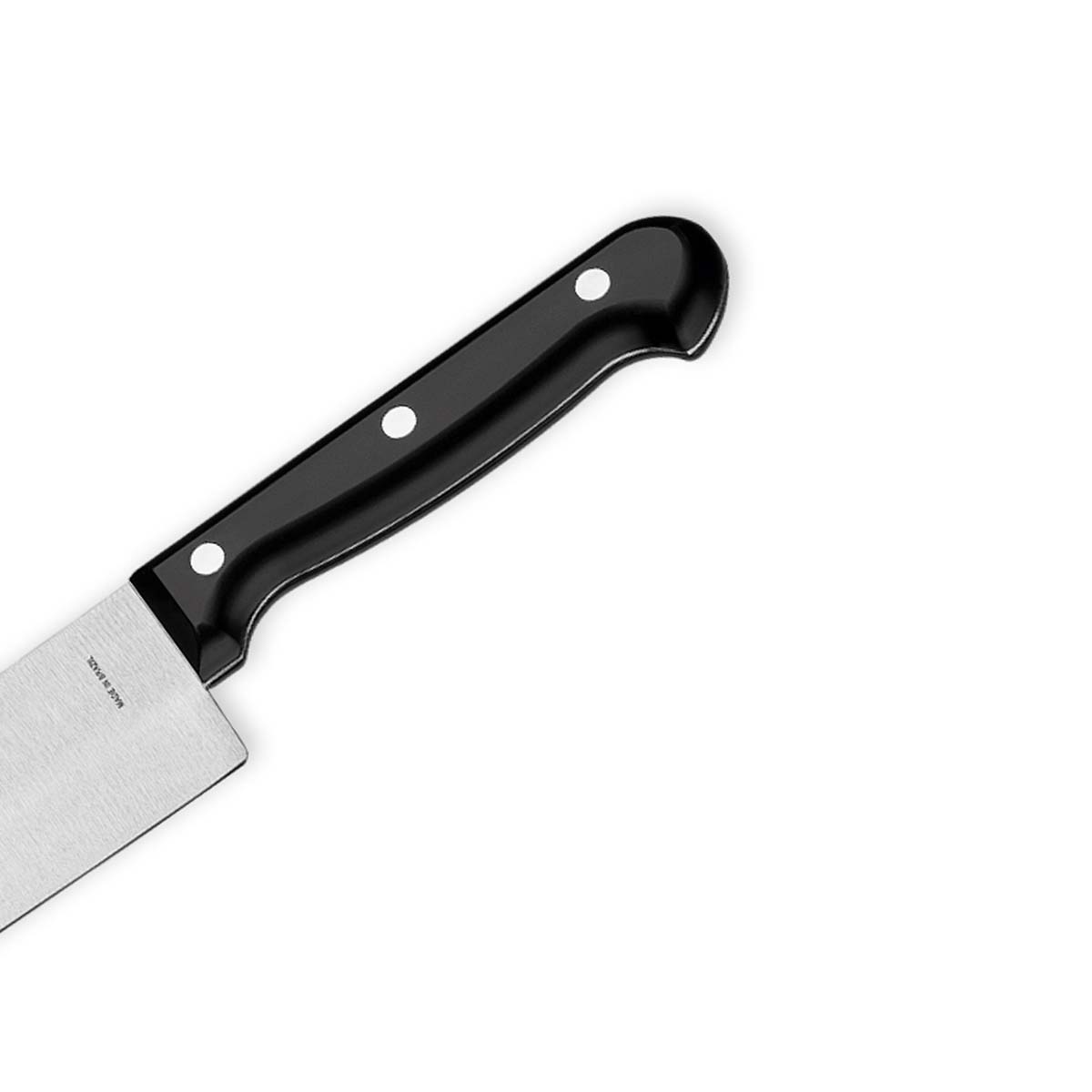 Ultracorte 6" Antimicrobial Stainless Steel Chef Knife Straight Back Blade - Polypropylene Handle (Black) - Tramontina India