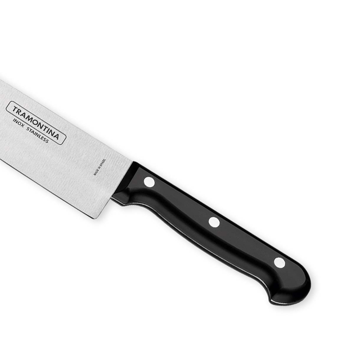 Ultracorte 6" Antimicrobial Stainless Steel Chef Knife Straight Back Blade - Polypropylene Handle (Black) - Tramontina India