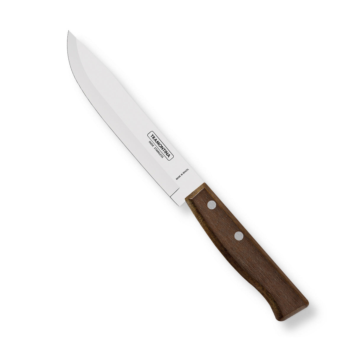 Tramontina India traditional 15cm kitchen utility knife with wooden handle for versatile cutting and slicing tasks.