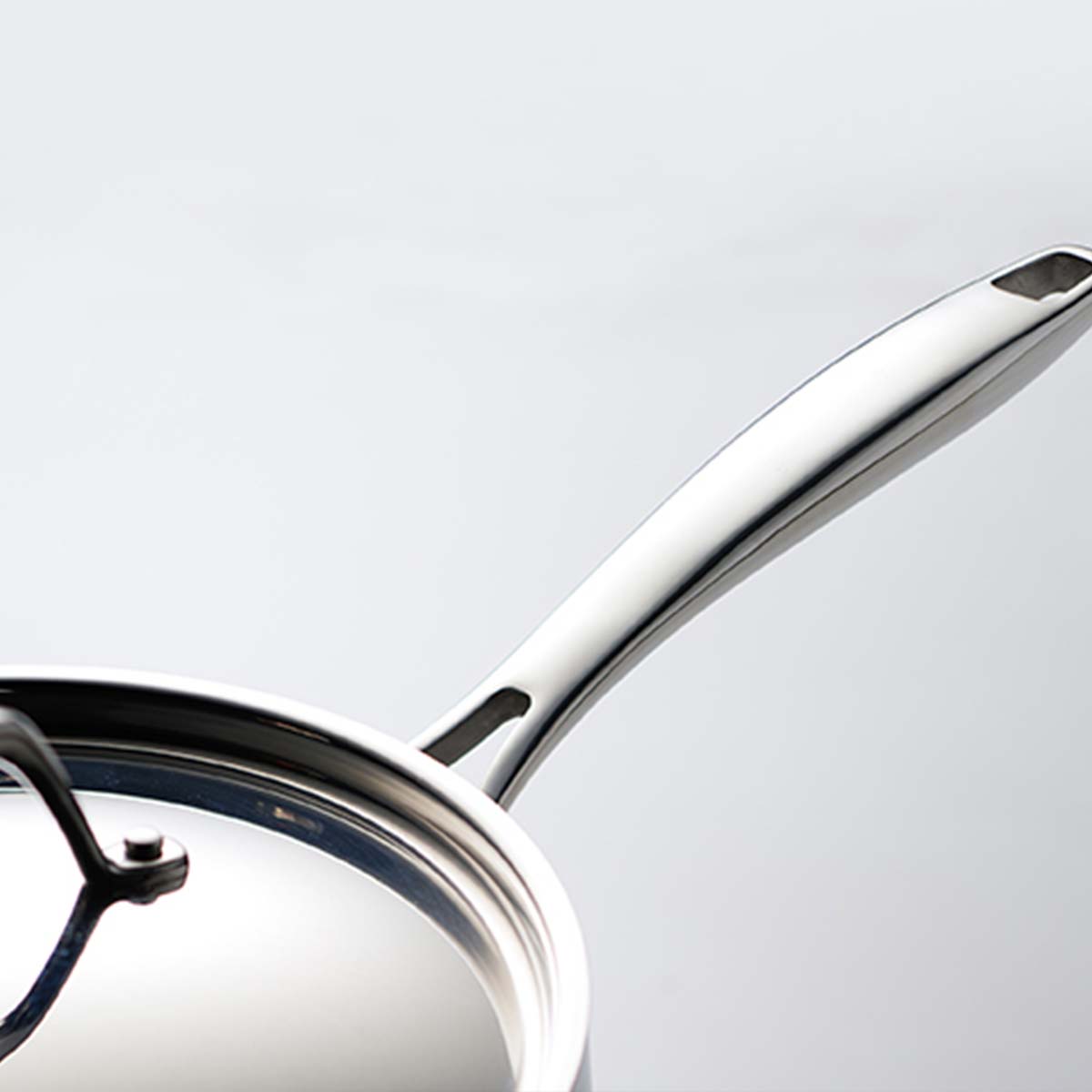 Aeion 14cm Stainless Steel Tri-Ply Sauce Pan with SS Lid - 1.5L - Tramontina India