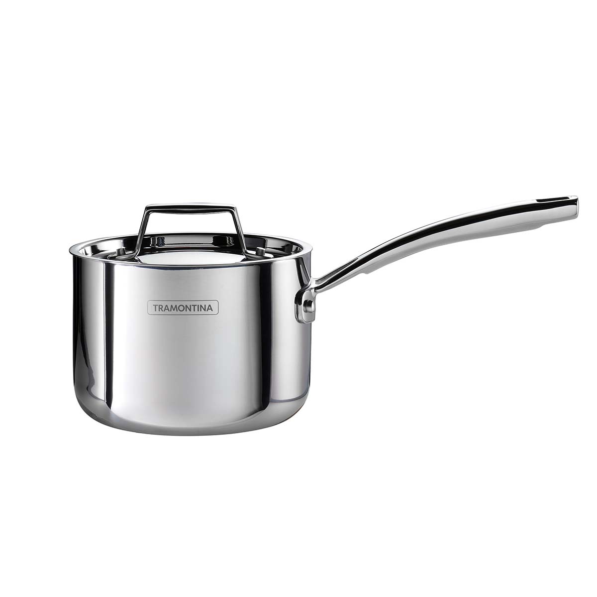 Aeion 14cm Stainless Steel Tri-Ply Sauce Pan with SS Lid - 1.5L - Tramontina India