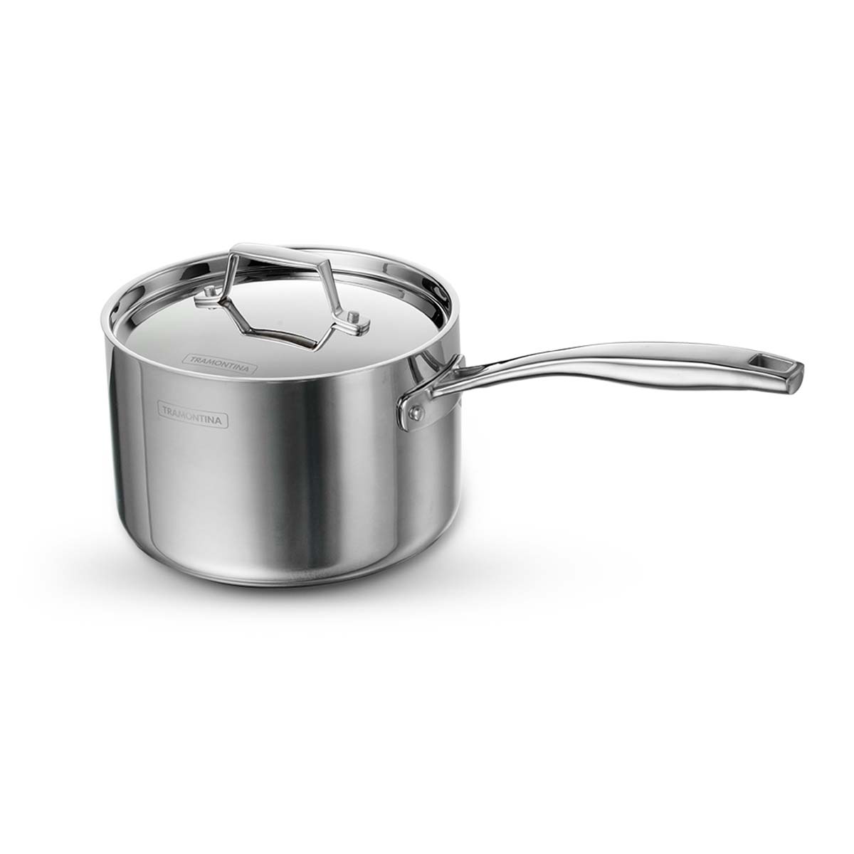 Aeion 14cm Stainless Steel Tri-Ply Sauce Pan with SS Lid - 1.5L - Tramontina India