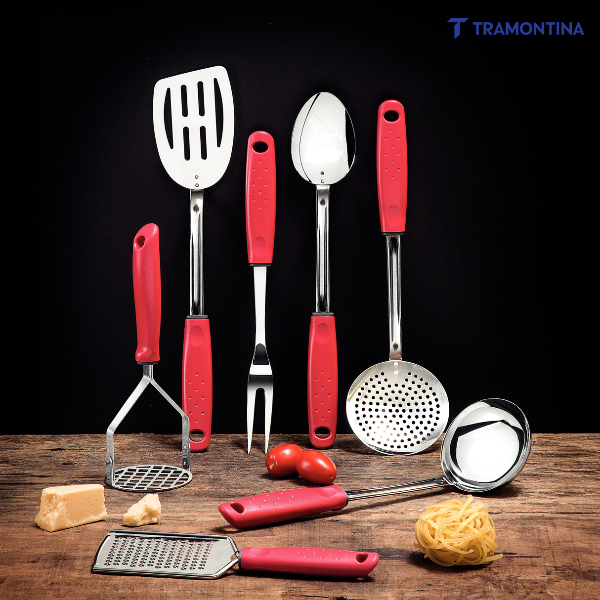 Utilitá Nylon Spatula with Red Polypropylene Handle - Tramontina India